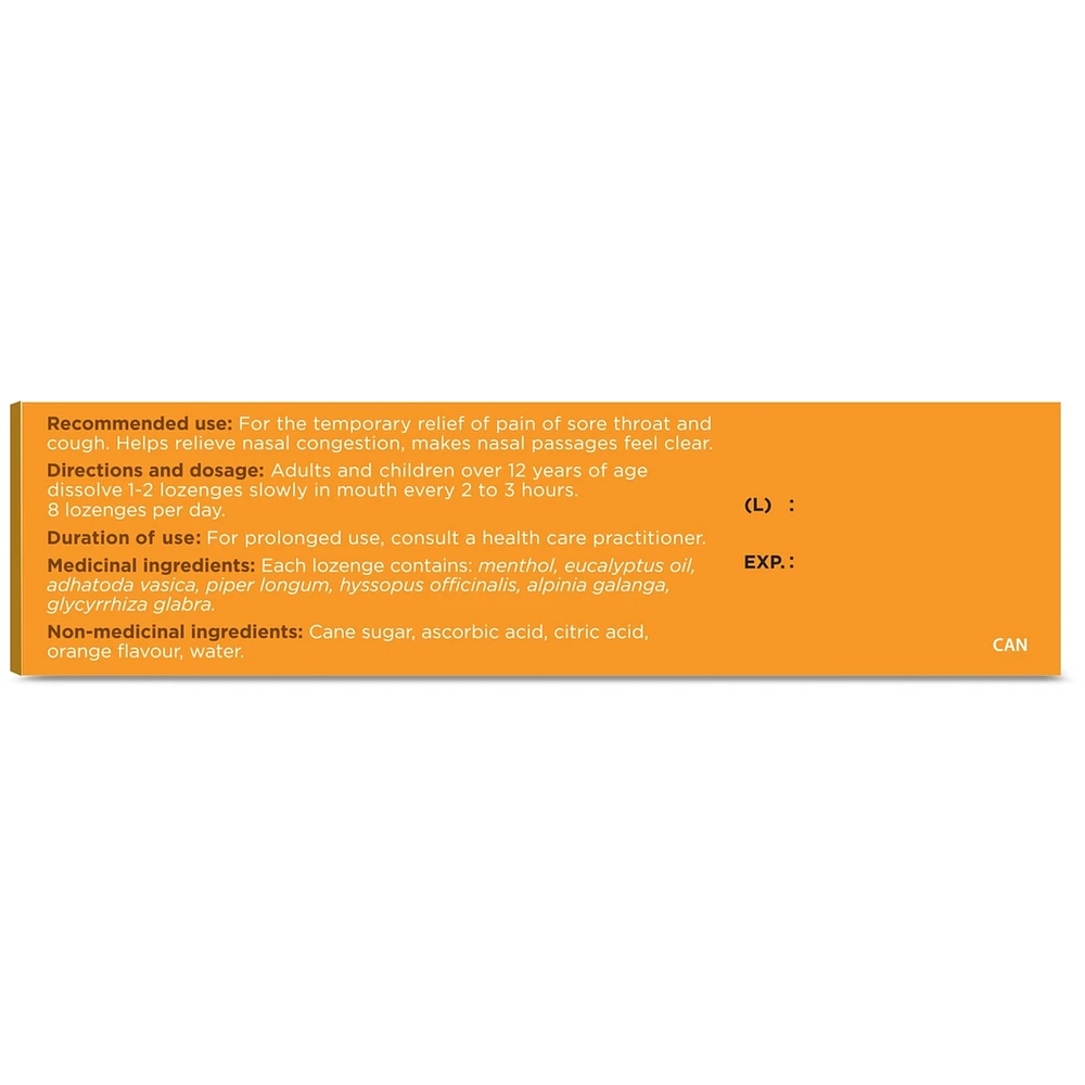 Cough Lozenge Orange
