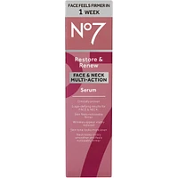 No7 Restore & Renew Face & Neck Multi Action Serum