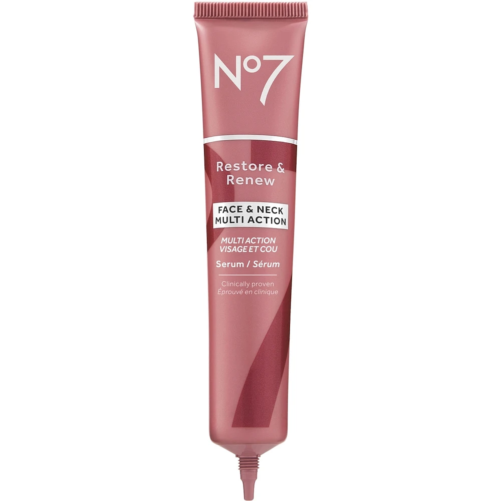 No7 Restore & Renew Face & Neck Multi Action Serum