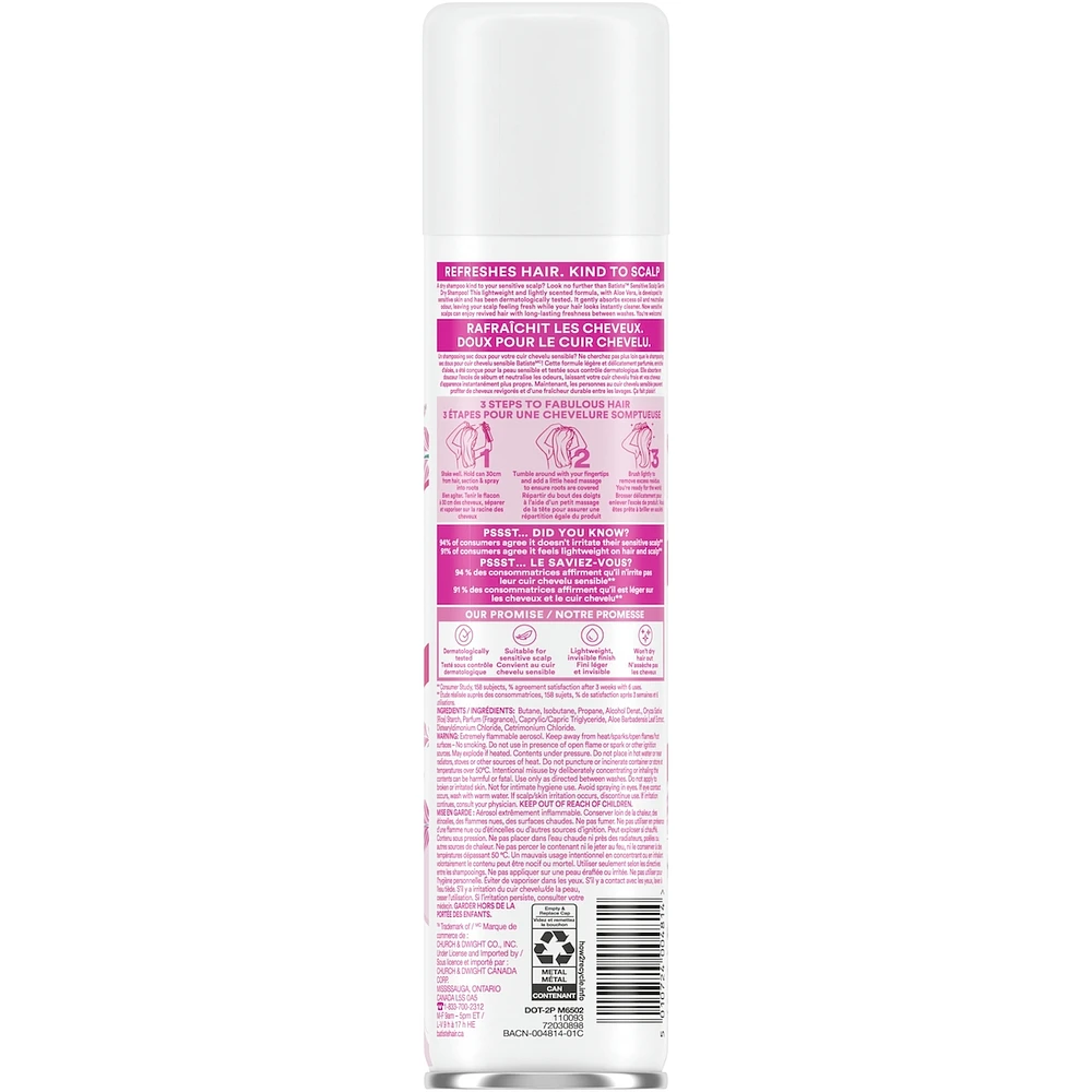 Batiste Dry Shampoo Sensitive Scalp Light Fragrance