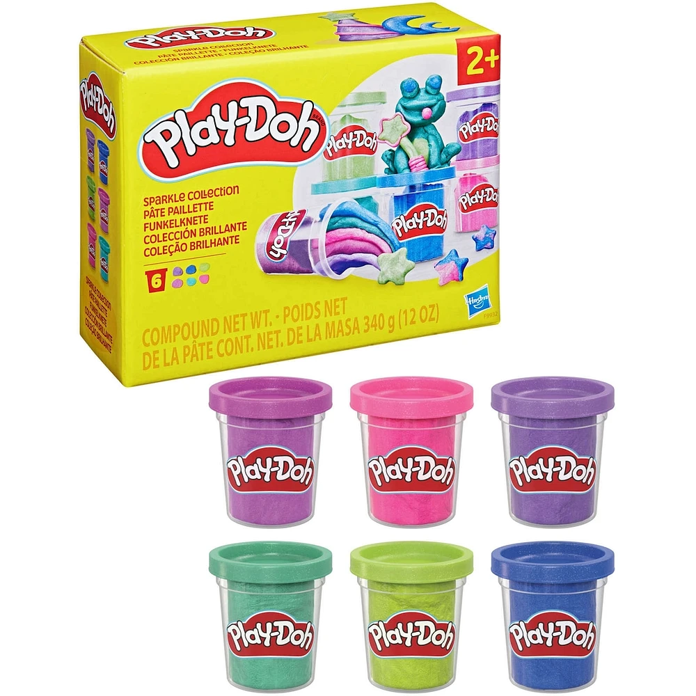 Play-Doh 6 Pack Sparkle Collection Arts and Crafts Toys