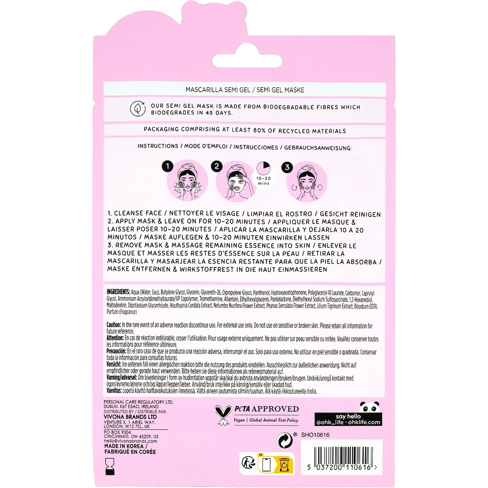 Oh K! Heartleaf Semi Gel Mask