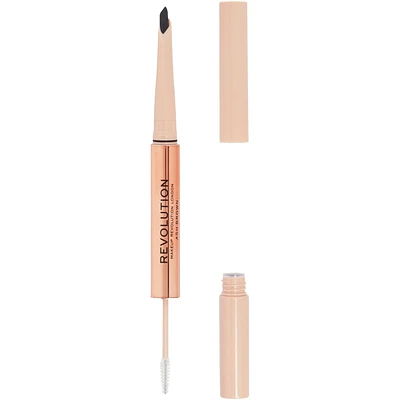 Revolution Fluffy Brow Filter Duo Medium Brown