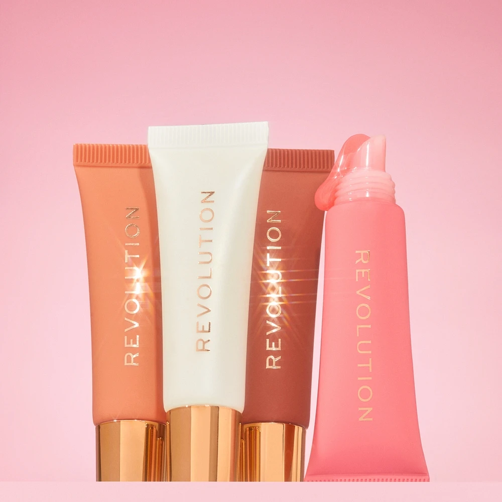 Revolution Juicy Peptide Lip Balm Nude Latte