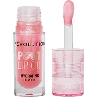 Revolution Pout Lip Oil Glam Pink Shimmer