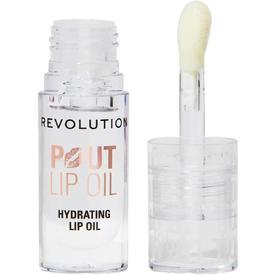 Revolution Pout Lip Oil Glam Pink Shimmer