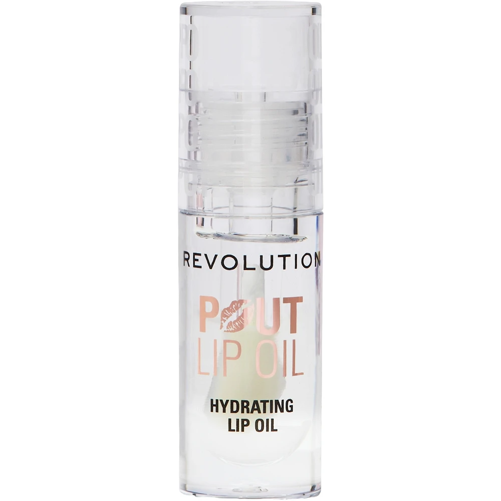 Revolution Pout Lip Oil Glam Pink Shimmer