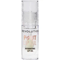 Revolution Pout Lip Oil Glam Pink Shimmer