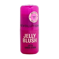Revolution Jelly Blush Stick Lip And Cheek Stain Peach Orange