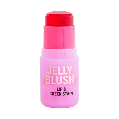 Revolution Jelly Blush Stick Lip And Cheek Stain Strawberry Pink