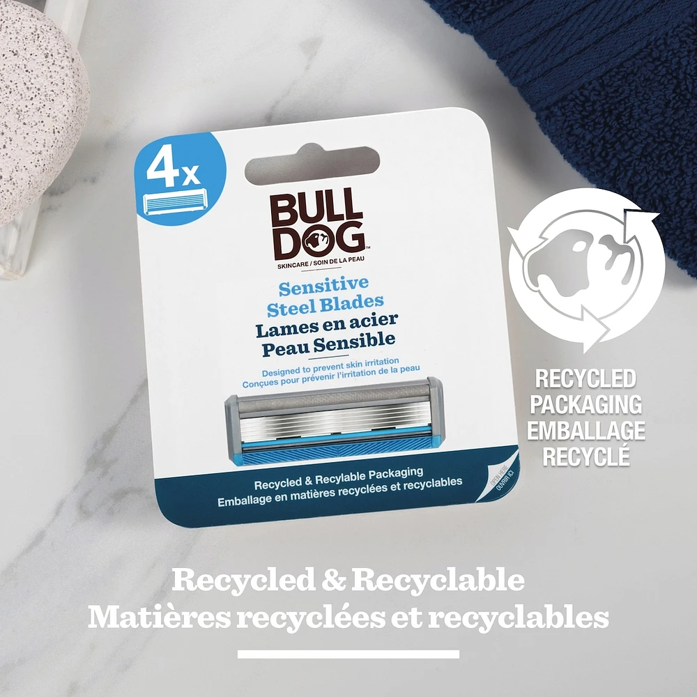 Bulldog Skincare for Men Sensitive Skin Bamboo Razor Refills