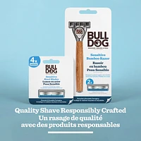 Bulldog Skincare for Men Sensitive Skin Bamboo Razor Refills