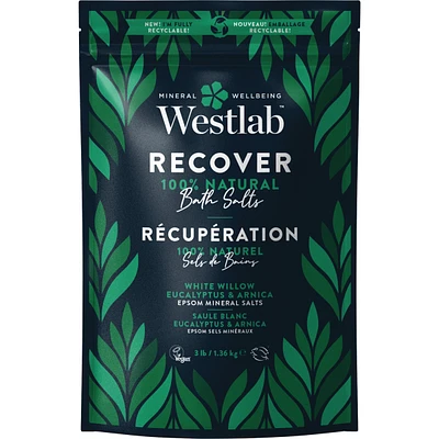 Recover Epsom Bathing Salts with White Willow & Eucalyptus