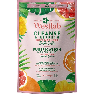 Cleanse Epsom & Himalayan Bathing Salts with Lemongrass & Pink Grapefruit