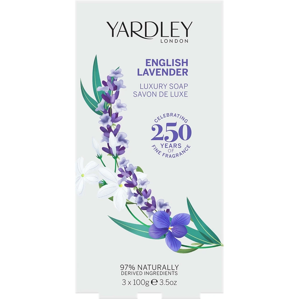 English Lavender Luxury Soap Trio