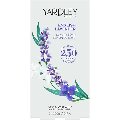 English Lavender Luxury Soap Trio