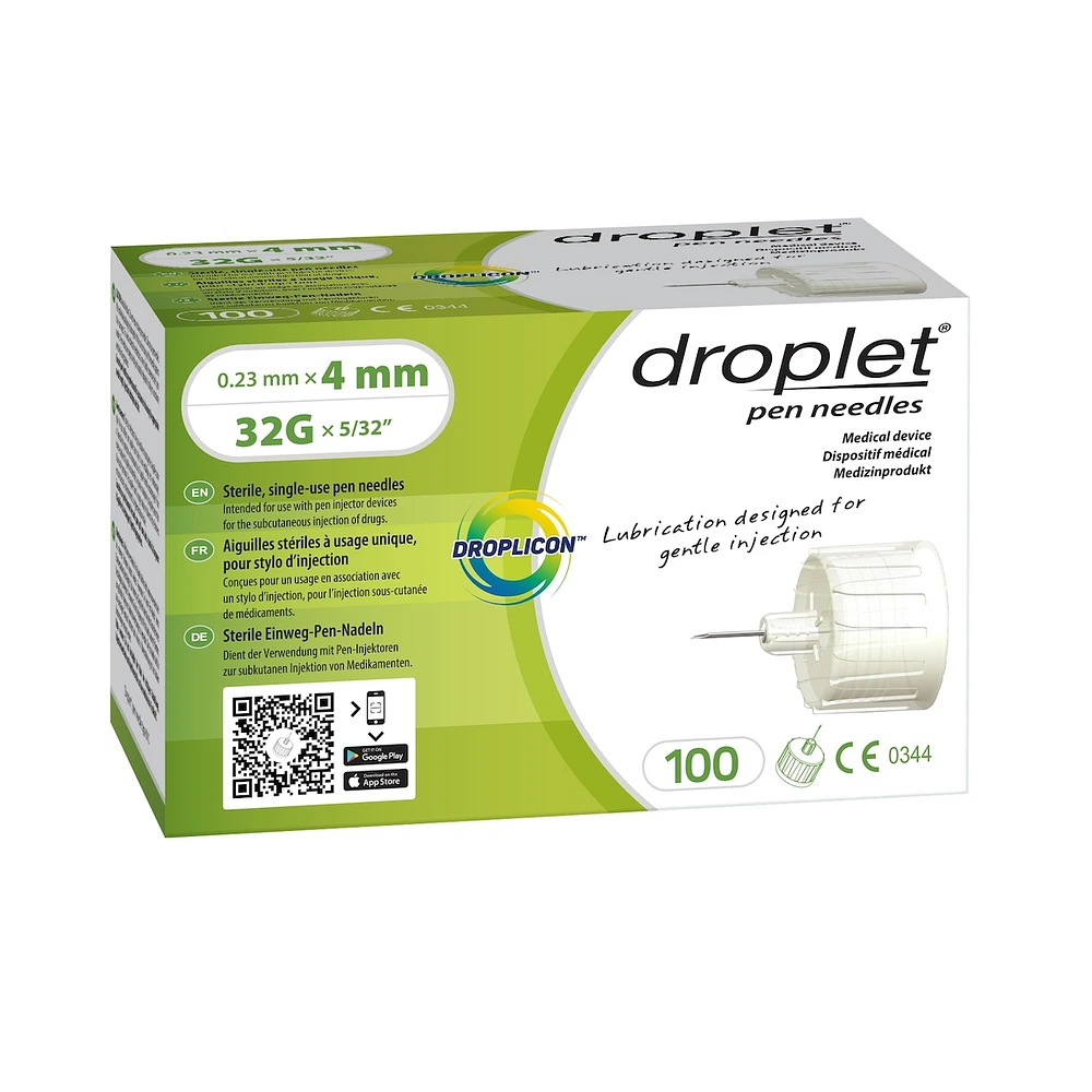 Droplet Pen Needle 32G x 4mm