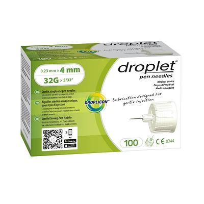 Droplet Pen Needle 32G x 4mm