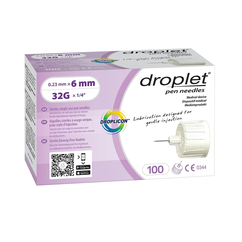 Droplet Pen Needle 32G x 6mm