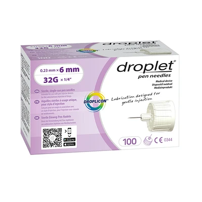 Droplet Pen Needle 32G x 6mm