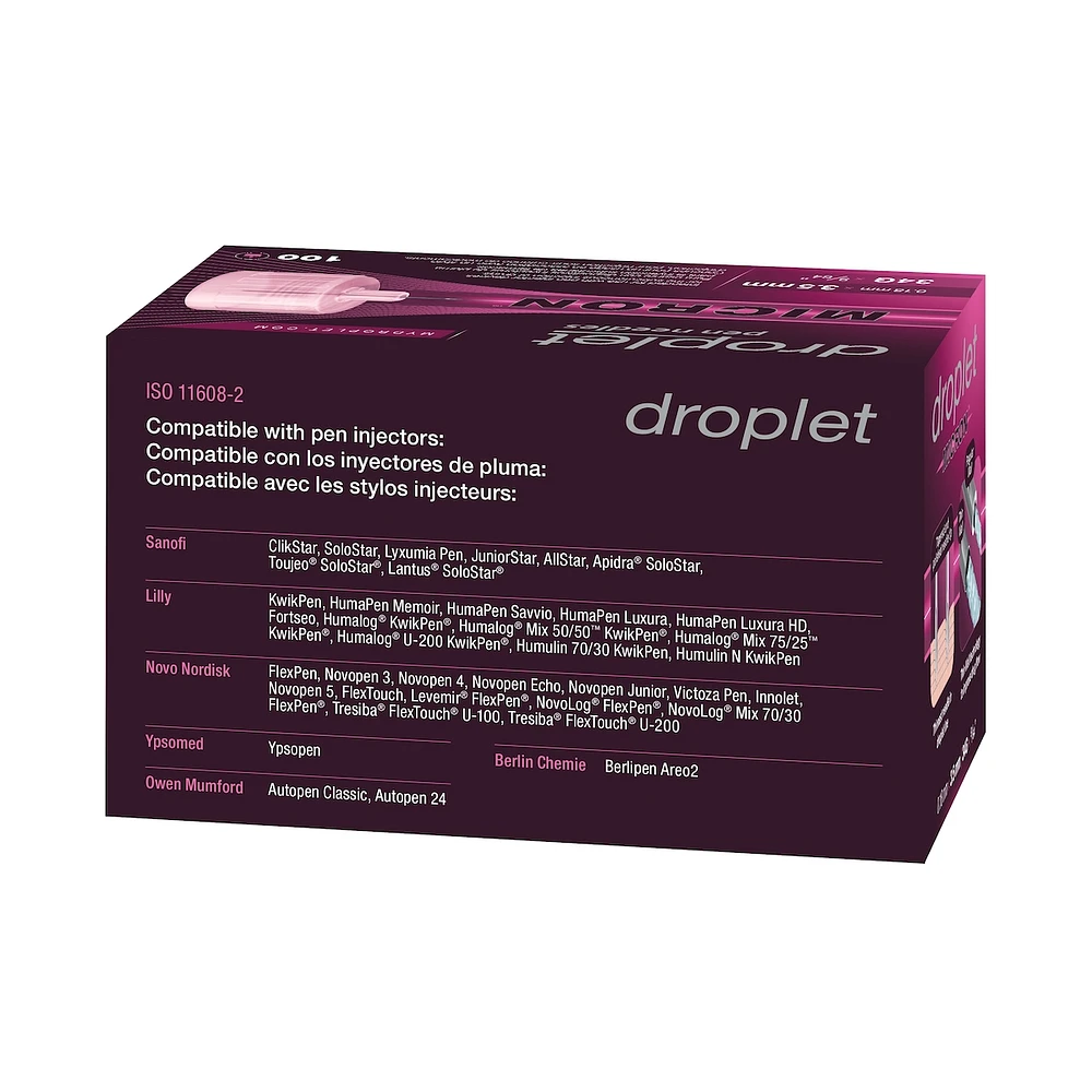Droplet Pen Needle Micron 34G x 3.5mm