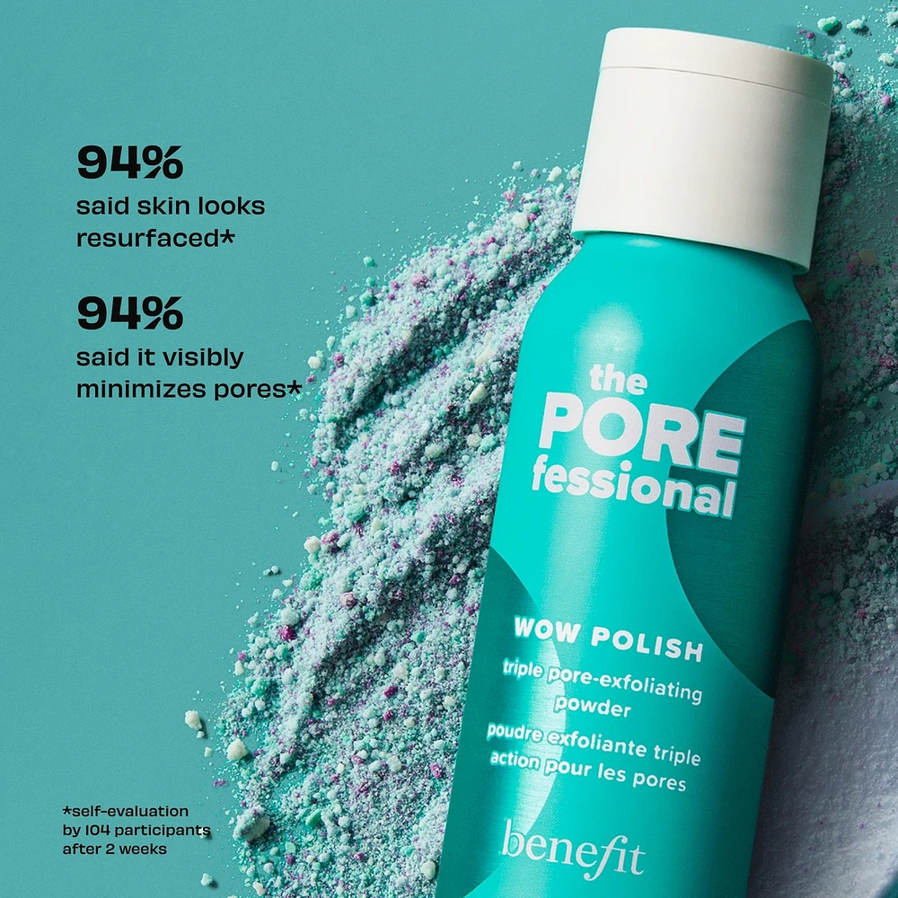 The POREfessional Wow Polish triple pore-exfoliating powder