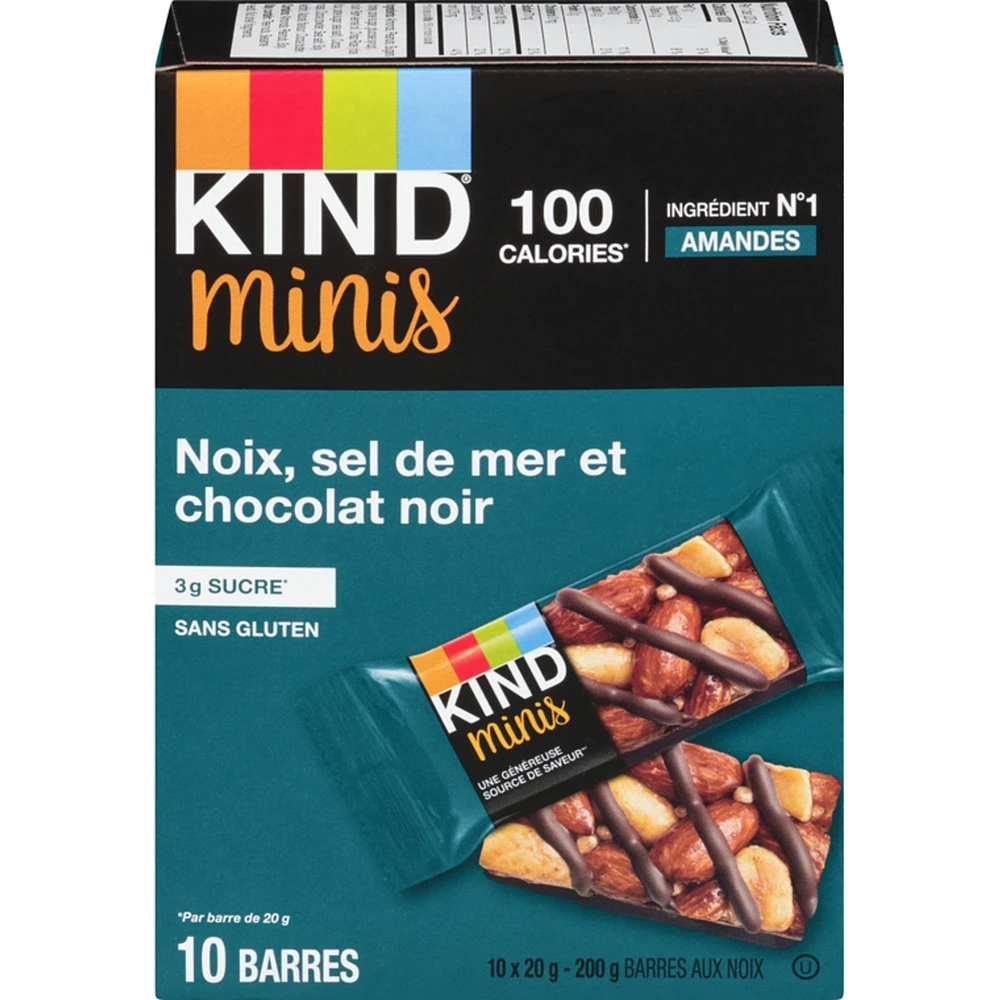 Minis Nuts, Sea Salt & Dark Chocolate Bar