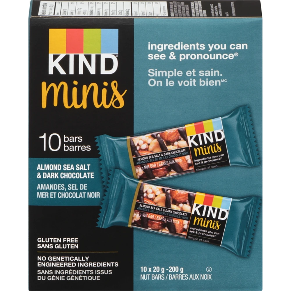 Minis Nuts, Sea Salt & Dark Chocolate Bar