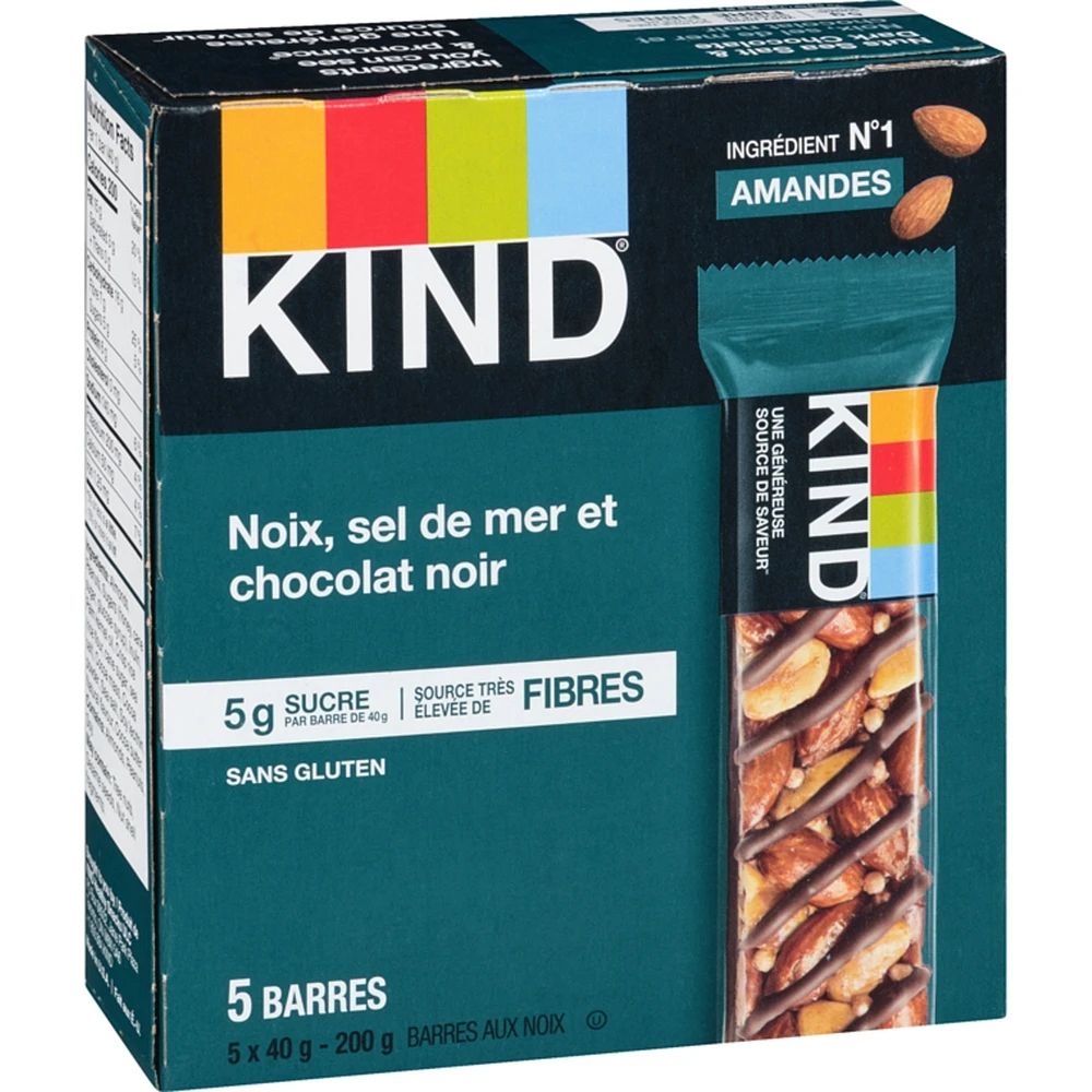 Nut Bars Nuts Sea Salt & Dark Chocolate
