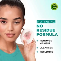 Micellar Cleansing Water, All-In One hydrating and Replumping Remover + Face Cleanser with Hyaluronic Acid & Aloe, hypoallergenic, normal to Sensitive Skin