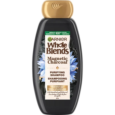 Magnetic Charcoal Purifying Shampoo for Greasy Scalp, Hydrates Dry Ends for Up to 48-Hours, with Charcoal and Nigella Flower Oil