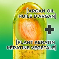 Fructis Sleek & Shine, 10-In-1 Repairing Leave-In Spray For Frizzy & Dry Hair with Heat Protection, With Argan Oil and Plant Keratin