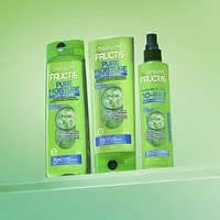 Fructis Pure Moisture 10-IN-1 Leave-In Spray, for Dry Hair and Scalp, with Hyaluronic Acid and Cucumber Water