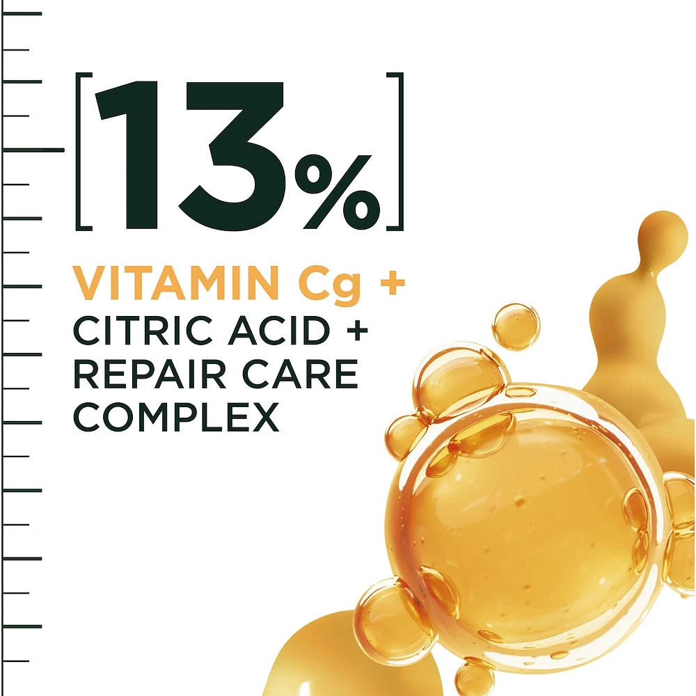 Fructis Hair Filler + Vitamin C Strength Repair Sulfate-Free Serum, for Weak Damaged Hair, up to 4X Less Breakage & 79% More Strength