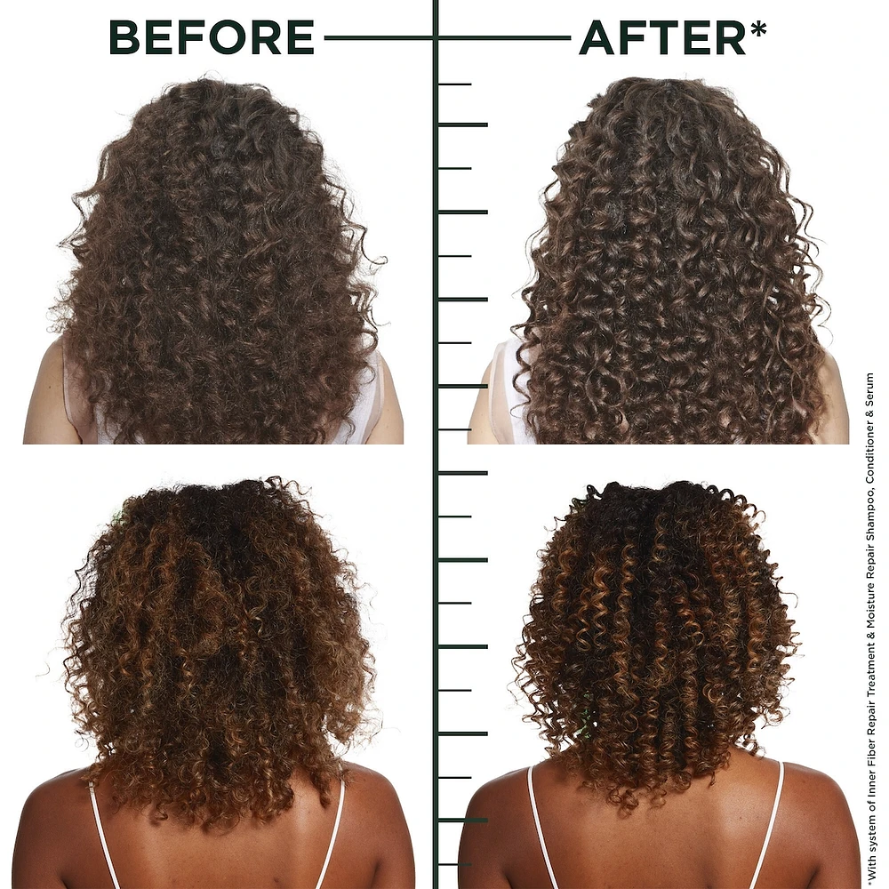 Fructis Hair Filler + Hyaluronic Acid Moisture Repair Sulfate-Free Shampoo, for Curly and Wavy Hair, up to 15X More Moisture & 100 Hours of Frizz Control