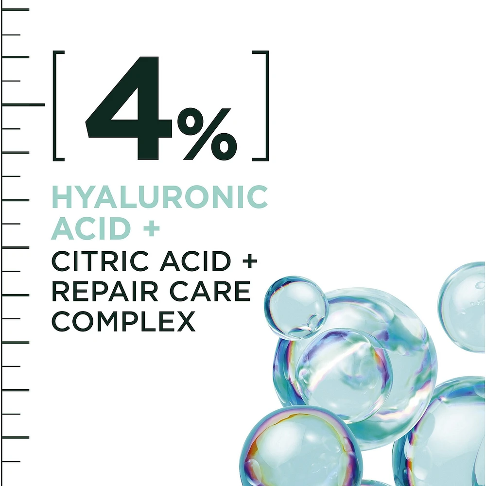 Fructis Hair Filler + Hyaluronic Acid Moisture Repair Sulfate-Free Shampoo, for Curly and Wavy Hair, up to 15X More Moisture & 100 Hours of Frizz Control