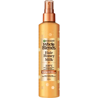 Heat Protectant Spray for Damaged Hair, Sulfate Free, Prevents Breakage, Hair Honey Milk Spray