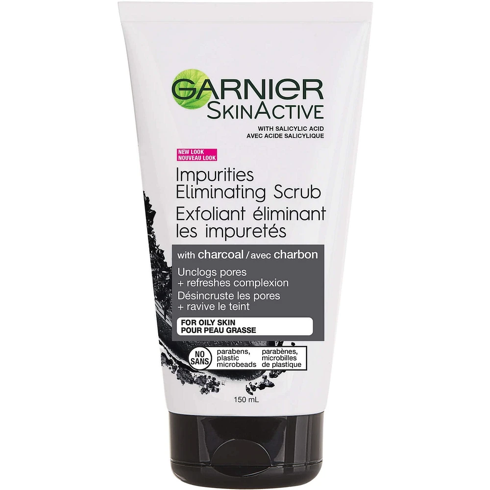 SkinActive Charcoal Impurities Eliminating Scrub Cleanser For Oily skin