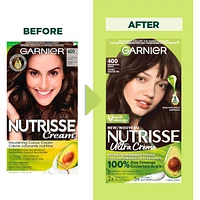 Nutrisse Ultra Crème, Permanent Hair Dye, 100% Grey Coverage