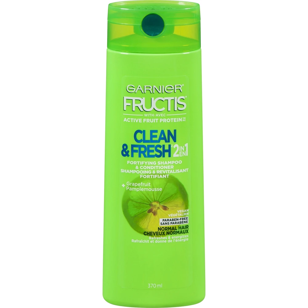Fructis Clean & Fresh Daily Care 2-in-1 Fortifying Shampoo and Conditioner