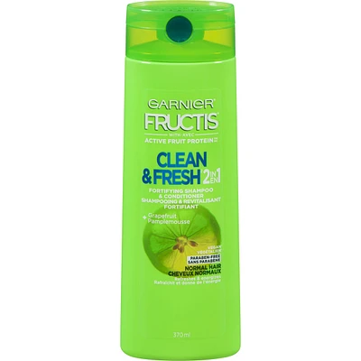 Fructis Clean & Fresh Daily Care 2-in-1 Fortifying Shampoo and Conditioner