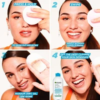 Micellar Cleansing Water, All-in-One Cleanser and Waterproof Makeup Remover for All Skin Types