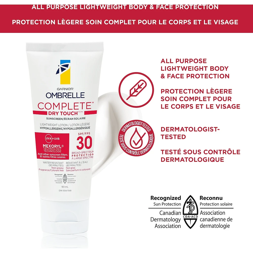 Dry Touch SPF Face & Body Lotion Sunscreen