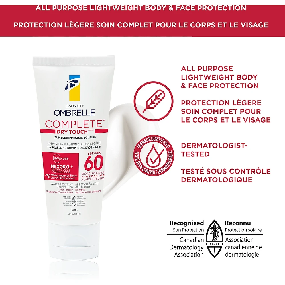 Dry Touch SPF 60 Face & Body Lotion Sunscreen