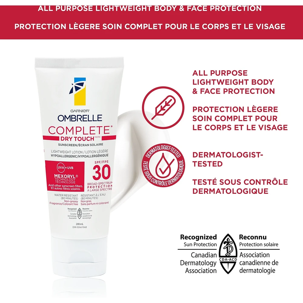 Dry Touch SPF 30 Face & Body Lotion Sunscreen