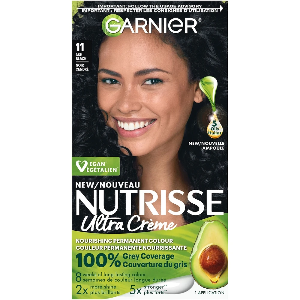 Nutrisse Ultra Crème, Permanent Hair Dye, 100% Grey Coverage