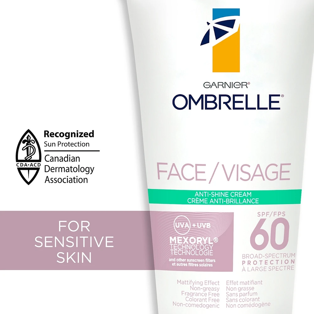 Face Anti-Shine SPF 60 Sunscreen Cream