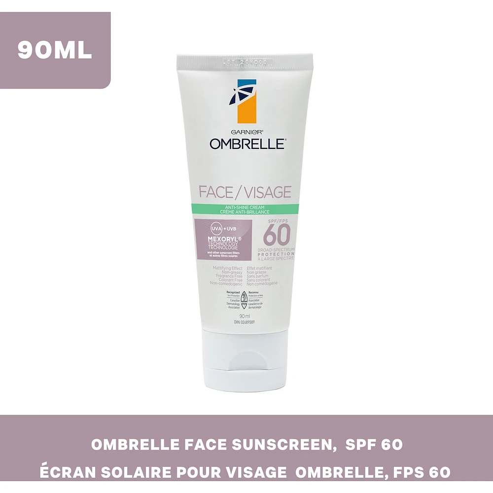 Face Anti-Shine SPF 60 Sunscreen Cream