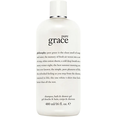 pure grace shampoo, bath & shower gel