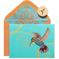 Papyrus Blank Card (Gem Hummingbird)